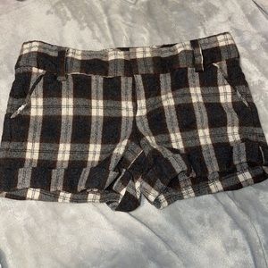Wool Plaid Shorts